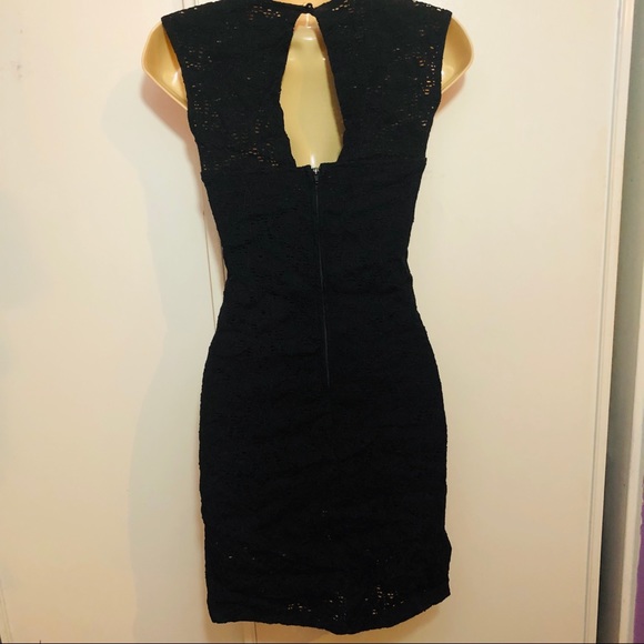 Poof | black lace sweetheart dress - Picture 3 of 4